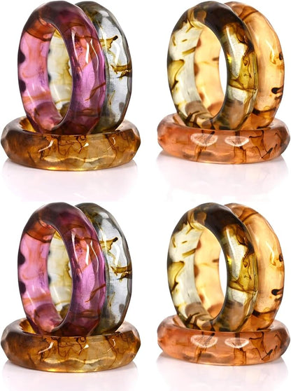 ALPHA Living HOME Spring Pastel Epoxy Napkin Rings by ALPHALivingHOME