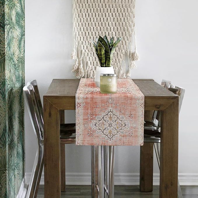 Snycler Table Runner Boho Table Runners Vintage Elegant Farmhouse Table Center - Image 4