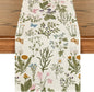 Artoid Mode Wildflowers Floral Spring Table Runner, Seasonal Summer Butterfly by ArtoidMode