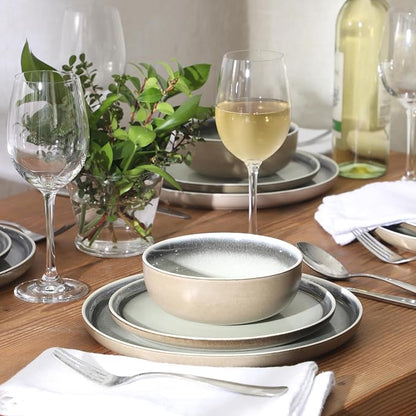 Gibson Elite Island Bay 12-Piece New Bone China Dinnerware Set Service - Image 3