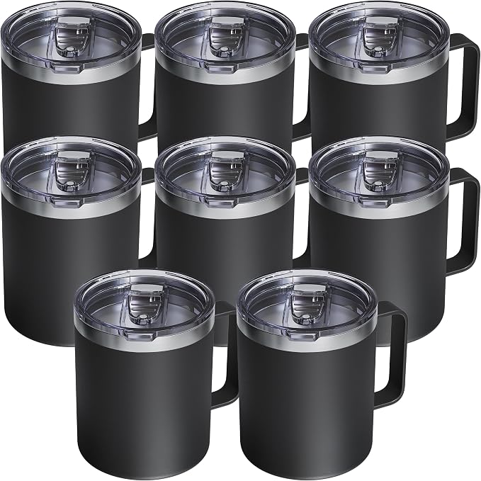 8 Pack 12oz Insulated Coffee Mug by avodvo
