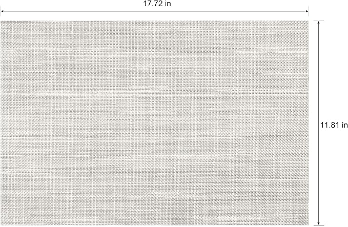 Placemats Set of 4 Washable Indoor | Outdoor Vinyl Place Mats - Image 2