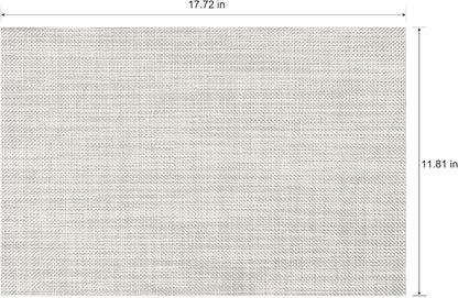 Placemats Set of 4 Washable Indoor | Outdoor Vinyl Place Mats - Image 2