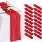 18 Pack Cheesecloth Table Runner 10FT Red Table Runner Boho Gauze Cheese Cloth by Showgeous