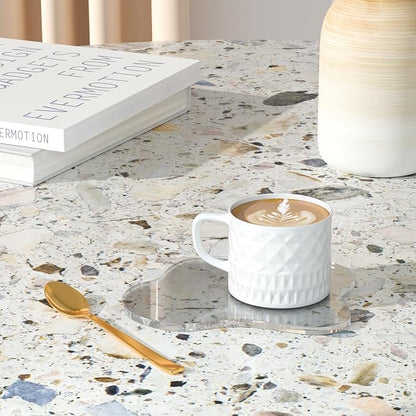 Acrylic 2Pcs/Set Coaster for Desk, Bar Drink Coaster, Cloud Shape Coffee Cup - Image 6