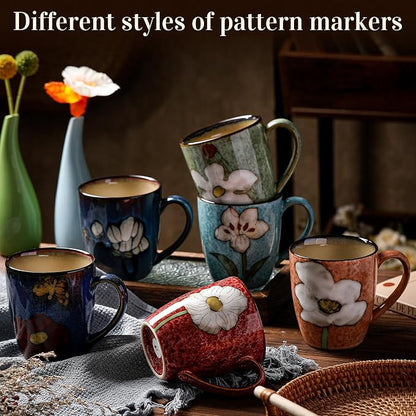 Maxdot 12oz Ceramic Coffee Mugs, Glazing Process Coffee Cup - Image 6