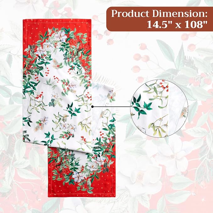 Maison d' Hermine Table Runner 100% Cotton 14.50" x 108" | Table Runners 108 - Image 7