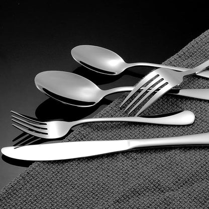 NICE KITCHEN 60 Piece Silverware Set - Image 5
