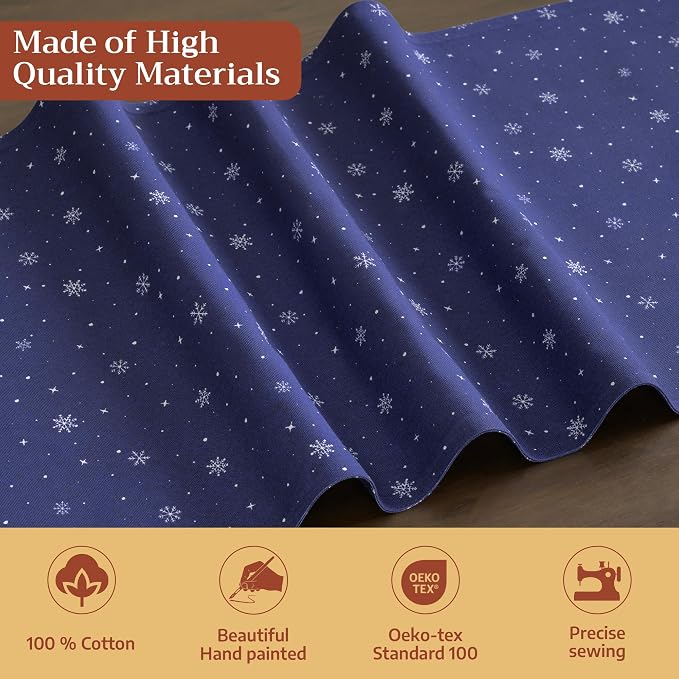 Maison d' Hermine Table Runner 100% Cotton 14.50" x 108" | Table Runners 108 - Image 3