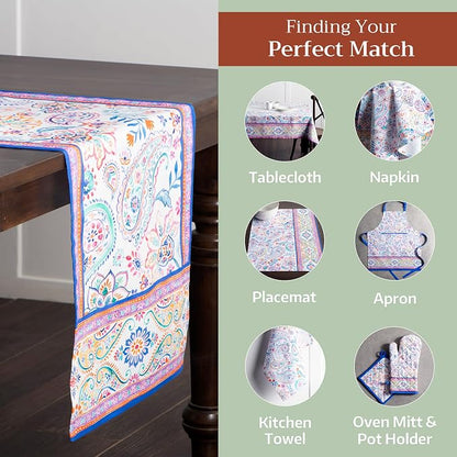 Maison d' Hermine Table Runner 100% Cotton 14.50" x 72" | Table Runners 72 - Image 5