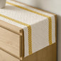 Artoid Mode Yellow Stripe Woven Rustic Table Runner 12x72 Inch | Holiday by ArtoidMode