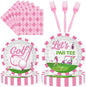 96 Pcs Golf Party Decorations, Cute Golf Themed Tableware Set Party Supplies by EoBeCy