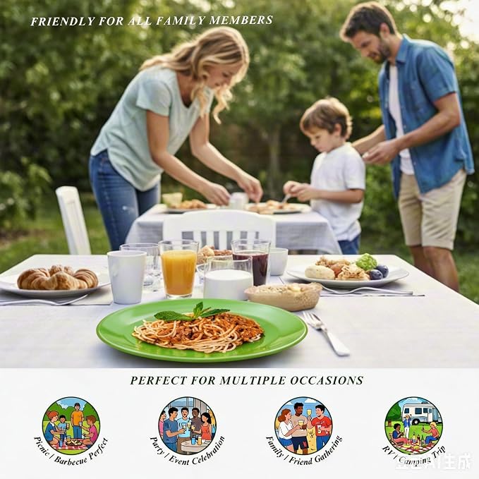 11-Inch Melamine Plates - Image 5