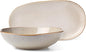 Oneida Organic Shades Oatmeal Stoneware 2-Piece Serving Platter Set | by Oneida