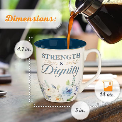 Christian Art Gifts Large Ceramic Inspirational Scripture Coffee & Tea Mug - Image 2