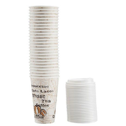 Amazon Basics Disposable Hot Paper Coffee Cups - Image 3