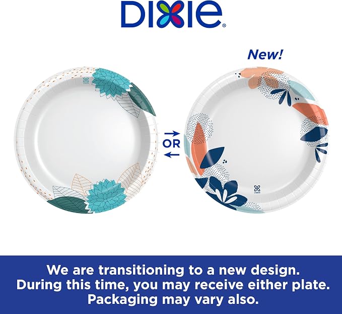 Dixie Paper Plates, Large 10 Inch | 2X Stronger | Microwave-Safe | Soak-Proof | - Image 5