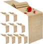 10 Pack Burlap Table Runners 12 x 71 Inch Rustic Linen Table Runner Natural by Unknown