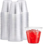 Munfix 250 Pack Clear Plastic Cups, 9 Oz Old Fashioned Tumblers, Disposable Drinking Cups, Bulk Plastic Party Cups for Birthday Parties, Picnics, Ceremonies, and All Events, Recyclable and BPA-Free