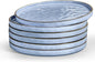 LIANYU 6PCS Ceramic Flat Dinner Plates Set, Porcelain Salad Appetizer Dishes with High Edge, 10.2” Dessert Plates Set, Microwave, Oven, dishwasher Safe, Chip & Scratch Resistant, Serenity Blue