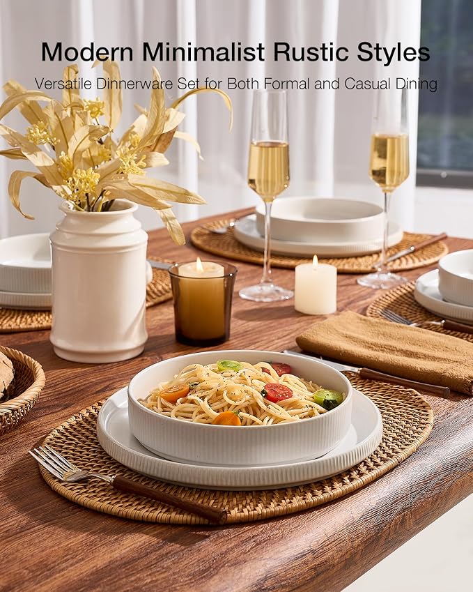 Famiware Star Stoneware Dinnerware Set, 8-Piece Dishes - Image 3