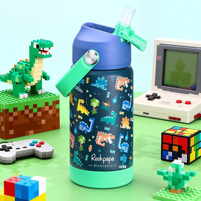 rockpapa 2 Pack Kids Insulated Water Bottle - Image 6