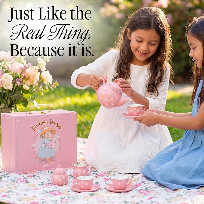 Giggle & Honey® Pink Heart Tea Party Set - Image 2