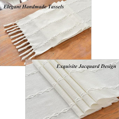 Wracra Rustic Linen Table Runner - Image 2