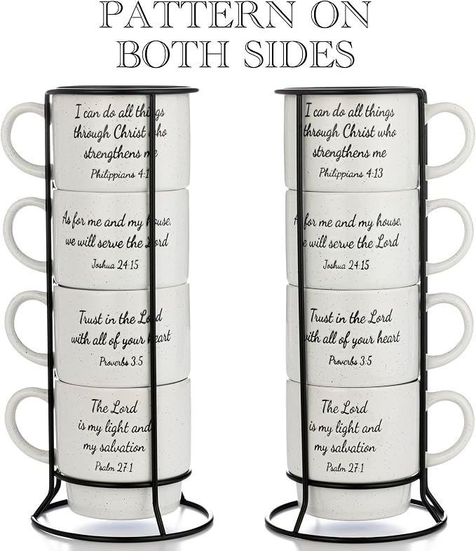Signature Housewares Stackable Coffee Mug Tower Set - Image 3