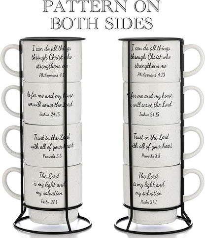 Signature Housewares Stackable Coffee Mug Tower Set - Image 3