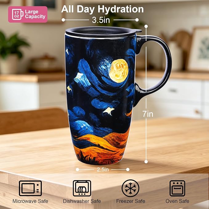 Topadorn 17oz Ceramic Travel Mug - Image 9