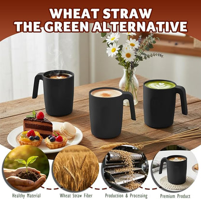 Wheat Straw Coffee Mugs 16 OZ, Unbreakable Drinking Cups - Image 5