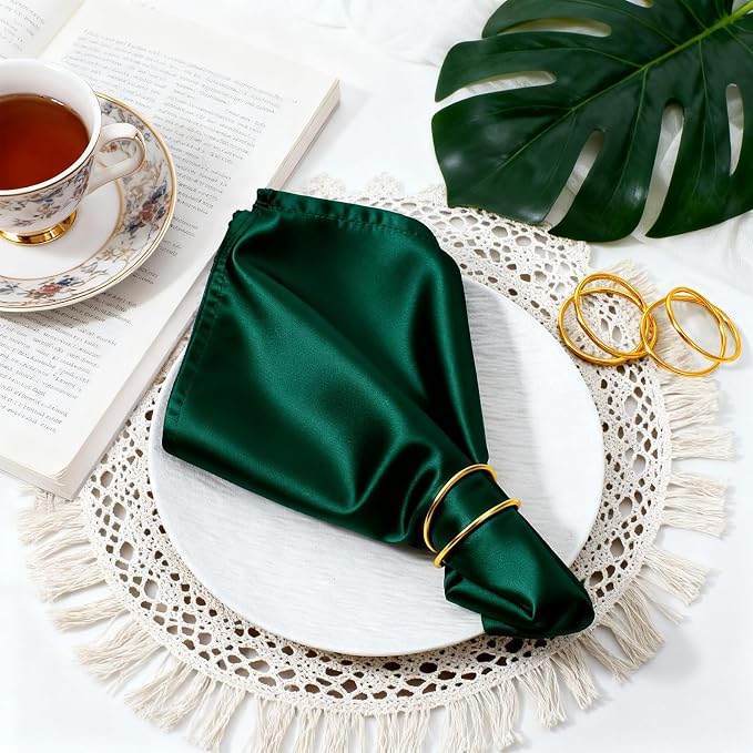 48 Pcs Gold Wedding Napkin Rings, Metal Spiral Napkin Rings Durable Napkins - Image 6