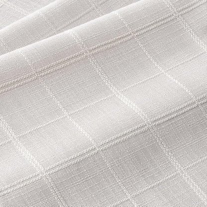 Linen Textured Table Runner, Machine Washable, Farmhouse Neutral Checked table - Image 3