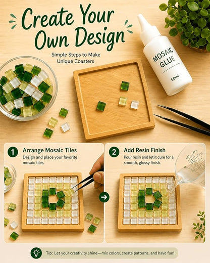 Bamboo Coasters for Crafts, DIY resin projects, classroom crafts and handmade - Image 3