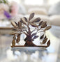 Bronze Life Tree Design Metal Napkin Holder | Freestanding Vertical Disposable Tissue Paper Servilleta Dispenser Organizer Stand Servilletero Tabletop | Home Kitchen Restaurant
