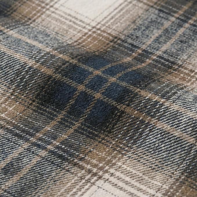 Artoid Mode Dark Blue Brown Farmhouse Plaid Table Runner, Winter Rustic Holiday - Image 7