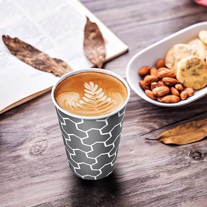 240 Pack 12 oz Paper Cups, Insulated Disposable Hot Cups | Hot and Cold Drinks - Image 6