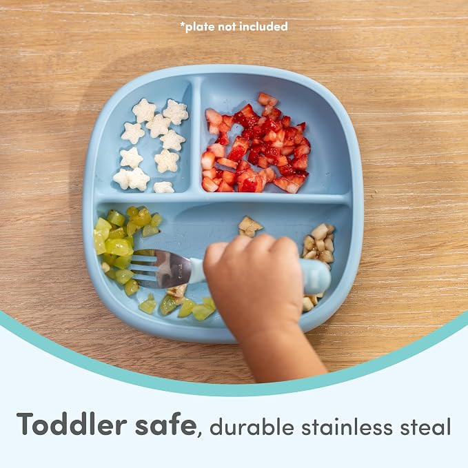 NUK Kiddy Cutlery Forks, Durable Stainless Steel, BPA & Latex-Free, 18+ Months - Image 5