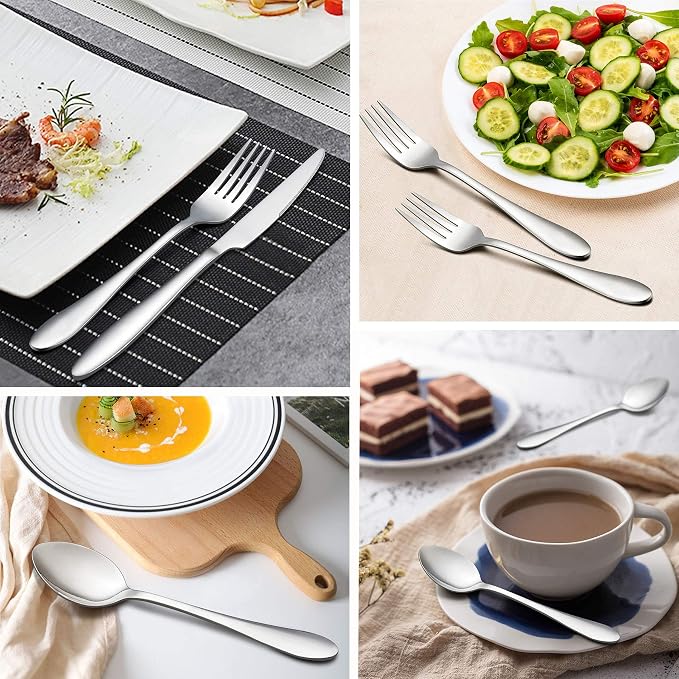 LIANYU 48-Piece Silverware Set for 8 - Image 3