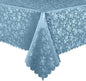 Smiry Rectangle Table Cloth, Waterproof Heavy Duty Vinyl Tablecloths, Wipeable Washable Table Cover for Kitchen and Dining Room (Stone Blue, 52" X 70")