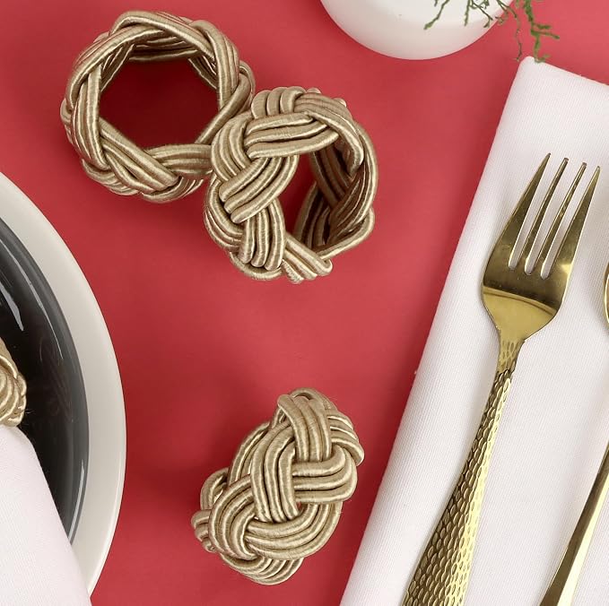 Napkin Rings Set of 12 for Dinner Parties, Weddings Receptions, Family - Image 2