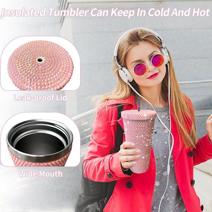 26oz Bling Rhinestone Tumbler - Image 3