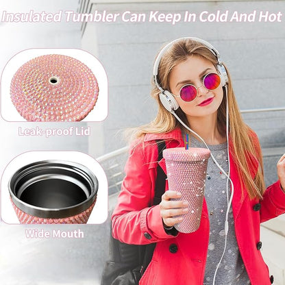 26oz Bling Rhinestone Tumbler - Image 3