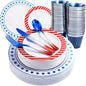 LIYH 180 Pcs 4th of July Plates by LIYHLoveinyourheart