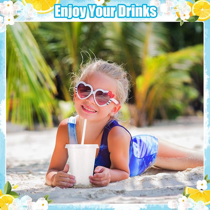 24 Pcs Plastic Tumblers with Lids and Straws, Reusable Cups with Lids Plastic - Image 4