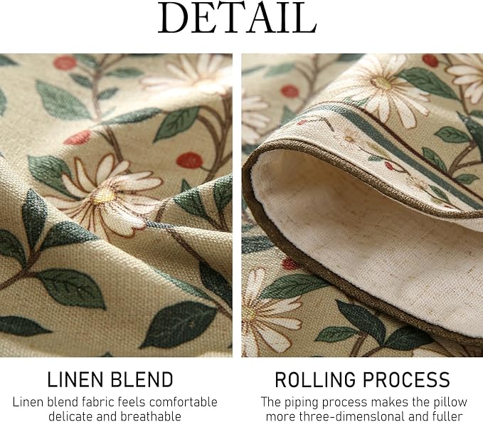 Designer Vintage Linen Long Table Runner, Floral Pattern, Dining Table - Image 5
