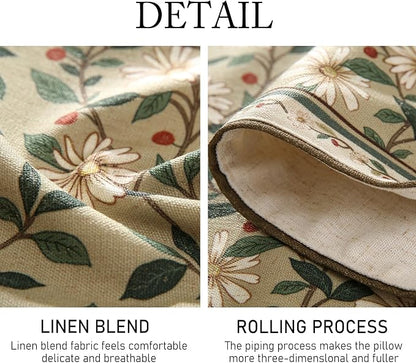 Designer Vintage Linen Long Table Runner, Floral Pattern, Dining Table - Image 5