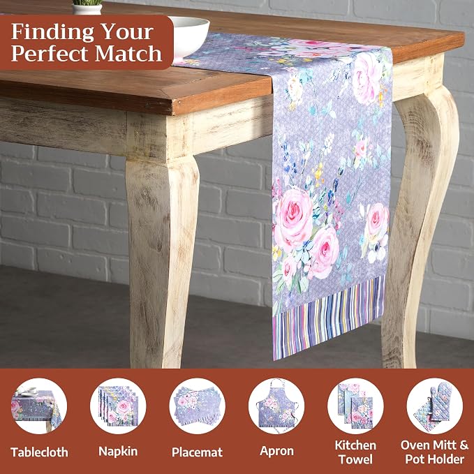 Maison d' Hermine Table Runner 100% Cotton 14.50" x 108" | Table Runners 108 - Image 4