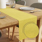 Encasa XO Table Runner, Embossed Velvet, Elegant 13"x72" | Pale Lime, 175 GSM by EncasaXO